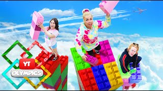 TALLEST lego TOWER wins CHALLENGE! (Youtuber Olympic #2)