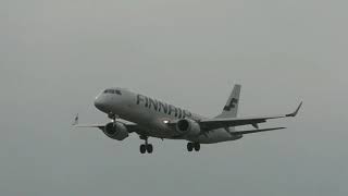 Finnair Embraer 190 Landing at Zurich Airport