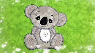 Large Koala Applique  From Kreative Kiwi