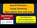 Java 8 Streams: Using Terminal Operations min and max | Streams in Java 8