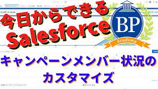 【今日からできるSalesforce】　キャンペーンメンバー状況のカスタマイズ