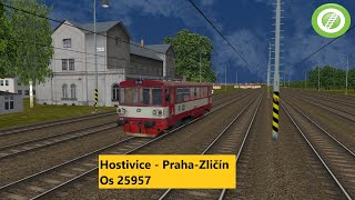 Open Rails | Trať 120 | ČD 810.471 | Hostivice - Praha-Zličín