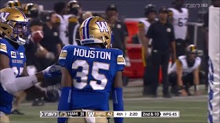 Winnipeg Blue Bombers Demerio Houston 2023 Regular Season Highlights