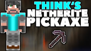 Thinknoodles Finds The NETHERITE PICKAXE! (Shady Oaks SMP)