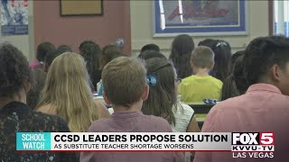 CCSD leaders propose solution as substitute teacher shortage worsens