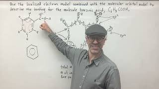 Describing Benzoic Acid Using the Localized Electron Model Combined with the Molecular Orbital Model