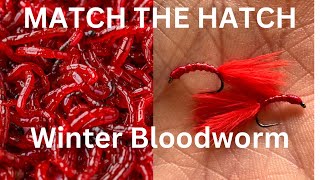 Winter Bloodworm - fish this on your point 🎣 #flytying #flyfishing #fishing #trout #fish