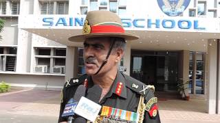 Sainik School Bijapur GJ, talk to press by Lt Gen Om Prakash, AVSM, SM  1