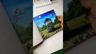 কুয়ো পেইন্টিং 💜🤗🎨 #easytutorial #acrylicpainting #art #artshorts