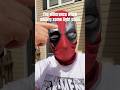 Deadpool cosplay mask highlights