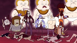 Regular Show - The Park Gang VS The Evil Enemies In A Epic Fight