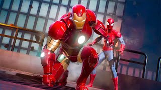 MARVEL Future Revolution - Spider-Man Saves Iron Man Scene