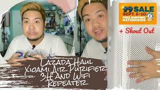 Lazada | Xiaomi Air Purifier 3H and Xiaomi R03 Wifi Amplifier Repeater Review + Shout Out | Kuya EJ