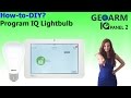 Qolsys IQ LightBulb - IQ Panel 2 Programming