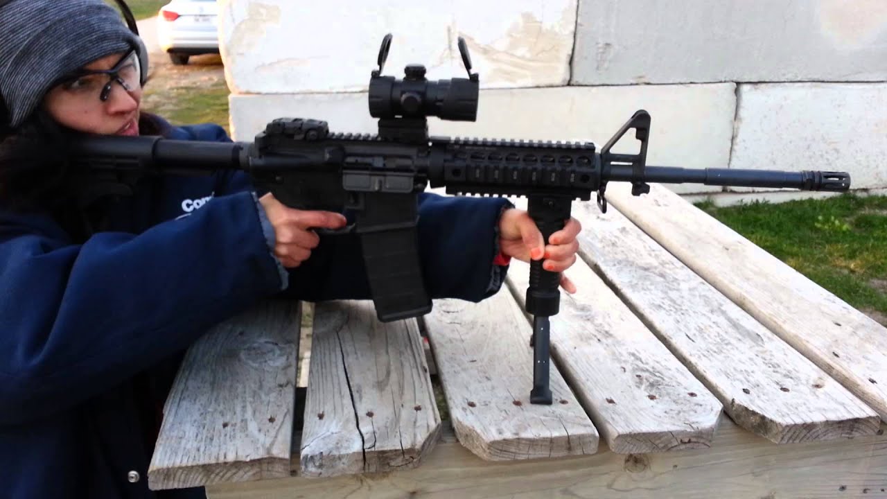 B Shooting AR-15 Part 2 - YouTube