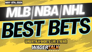 Free Picks & Predictions for MLB | NBA + NHL Playoff BEST BETS: May 8th