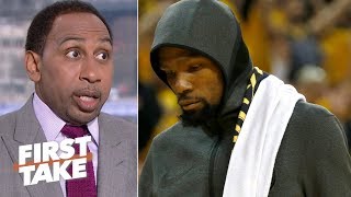 ‘KD hasn’t been KD!’ – Stephen A. wants Kevin Durant to step up for DeMarcus Cousins | First Take