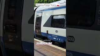 Chasing Polish Trains 🚂 IC intercity - Wroclaw to gdansk Poland 🇵🇱 #shorts