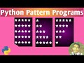 Print Stars in Right Angle Triangle Shape in Python | Python Pattern Programs | Python Patterns