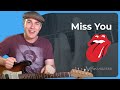 Miss You - The Rolling Stones - Funk Disco Guitar Lesson Tutorial (ST-369)