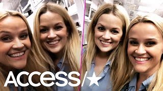 Reese Witherspoon Introduces Her Longtime Body Double \u0026 Of Course They're Total Twins | Access