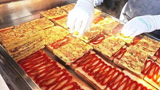 연매출 15억?! 토스트로 빌딩만 3채, 해외까지 확장하는 송정 문토스트/ Amazing scale Cheese Omelet Toast/ Korean street food