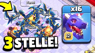 SENZA SENSO... FULL DRAGHI = 3 STELLE SEMPRE! 🐉 Clash of Clans ITA