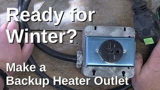 Making an adapter to plug a construction heater into dryer outlet