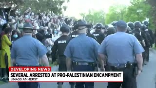 Police make over 100 arrests at pro-Palestinian encampment at UMass