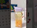 橘子冰茶 making aesthetic drinks 高顏值自製飲品 drinks