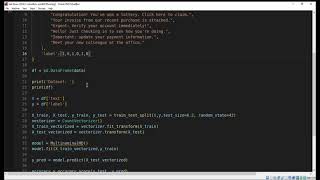 Phishing Email Detection Code using Machine Learning in Python