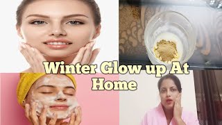 Winter Glow Up At Home | Winter Skincare | Festive Skincare