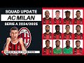 AC MILAN OFFICIAL SQUADS WITH ALVARO MORATA | AC MILAN SQUAD UPDATE 2024/2025 | SERIE A 2024/25