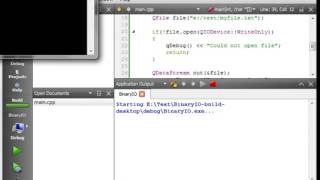 C++ Qt 85 Binary IO basic object serialization
