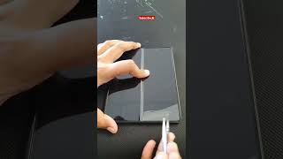 Z fold 3 Removing old Screen protector#youtubeshorts #shorts