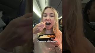 Everything I ate flying Houston to London with United Airlines