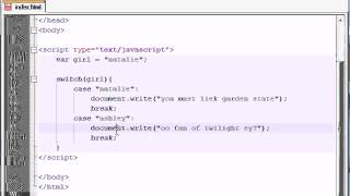 Beginner JavaScript Tutorial 18 switch