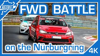 Ultimate FWD Fun Battle - Mega Golf GTI + Mega Leon CUPRA on the NÜRBURGRING NORDSCHLEIFE BTG 4K TF