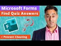 How to Find Quiz Answers in a Microsoft Forms Quiz