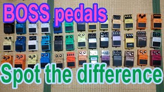 Spot the difference of the BOSS pedals/funk ojisan