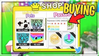 New Codes Out Free Tier 16 Pets Hats Update Core Shock In - buying the rainbow core shock pet simul