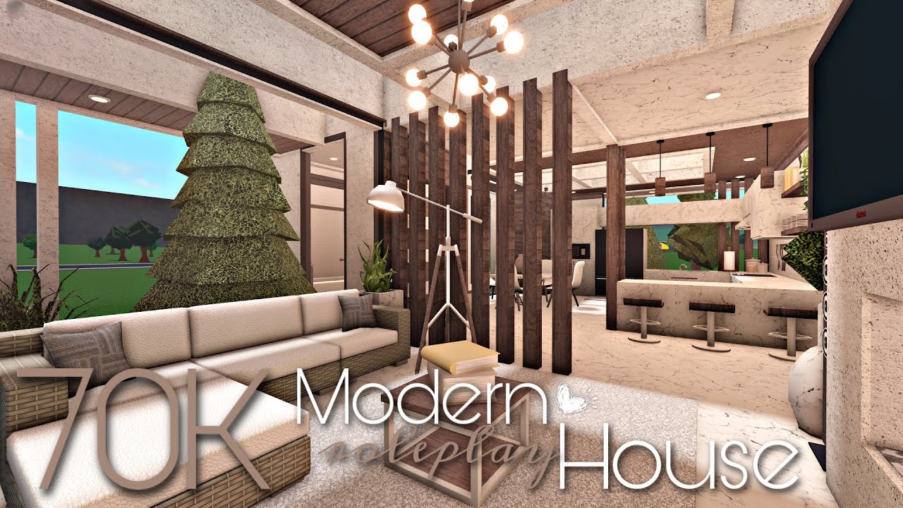 BLOXBURG: 70K MODERN ROLEPLAY HOUSE | NO-GAMEPASS - YouTube