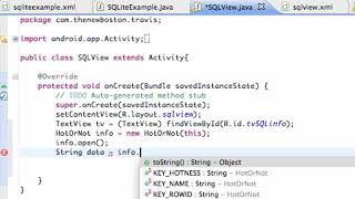 Android Application Development Tutorial 119 Setting up method to Read SQLite YouTube