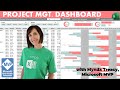 Interactive Excel Project Management Dashboard - FREE Download