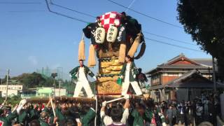 平成２７年　治良丸太鼓台　萩岡神社宮参り　【下り④】　2015.9.22