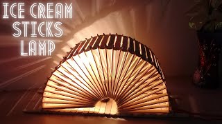 How to Make Popsicle Stick Night Lamp | DIY Tutorial
