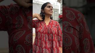 Onam Paisleys on Pure Cotton Ajrakh Dresses | Ambalpoove Onam 24 Collection | Hand Block Printed