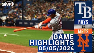 Mets vs Rays (5/5/2024) | NY Mets Highlights | SNY
