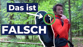 Rucksack RICHTIG einstellen | Gewicht verteilen = gesunder Rücken.