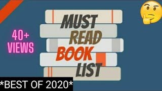 Best books to read in 2020 || Life changing books to read||